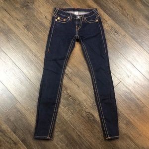 True Religion Blue Skinny Jeans Pants Denim ((24))
